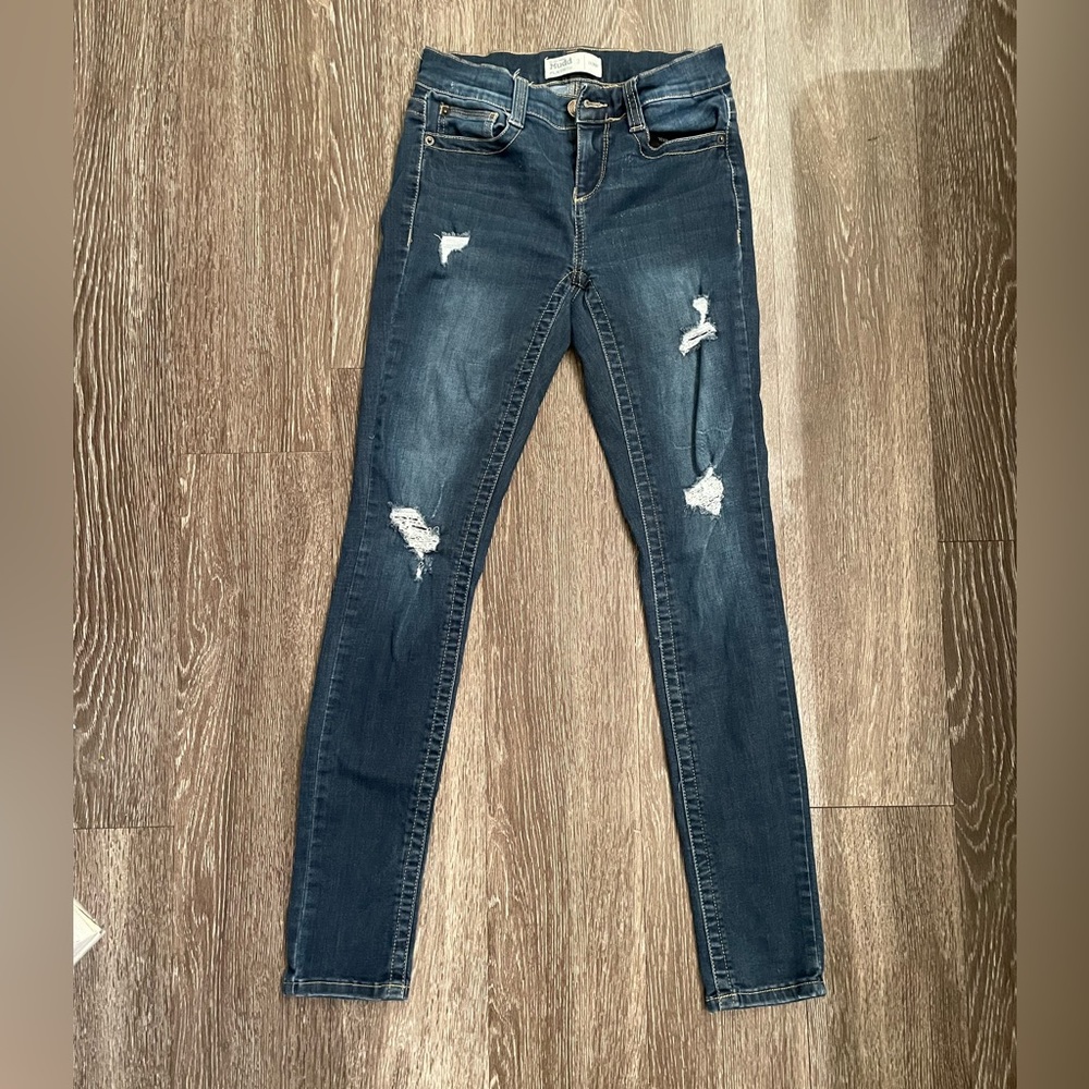 Mudd Flex Stretch Skinny Distressed Jeans.